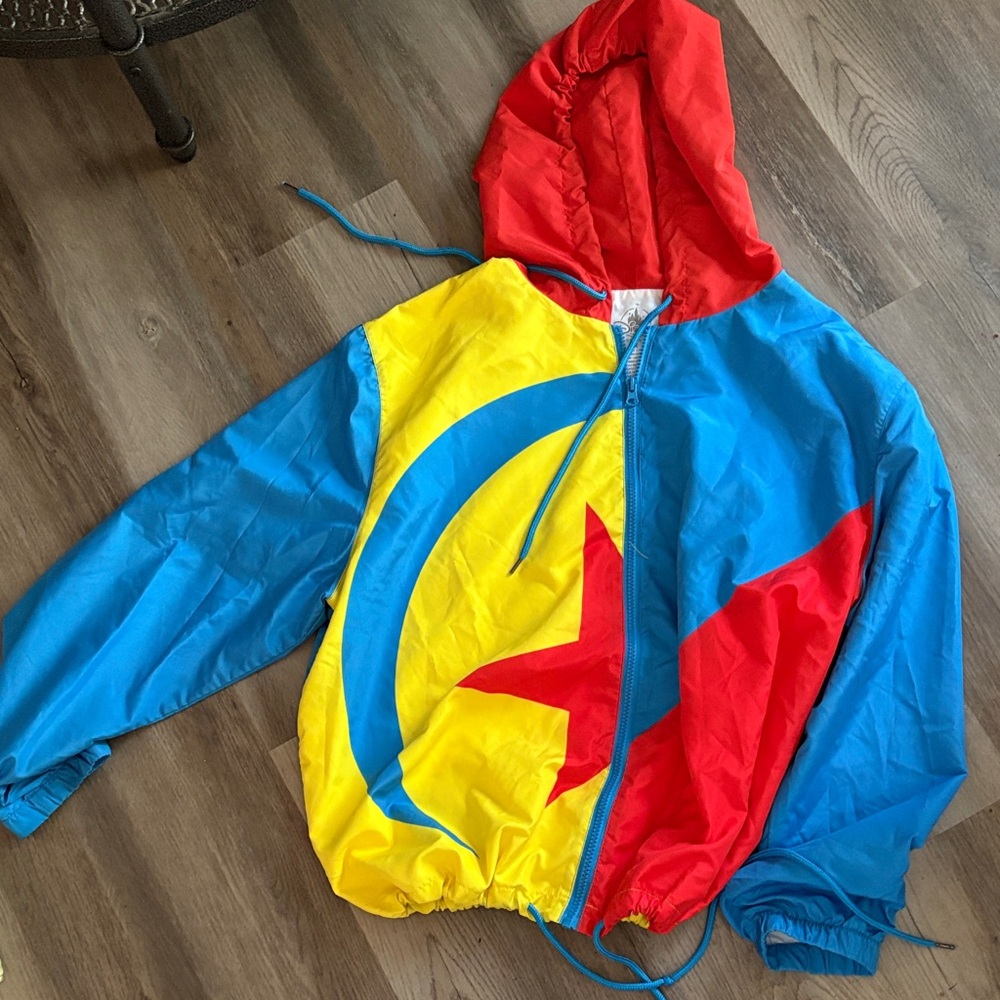 Disney Red and Blue Pixar windbreaker jacket